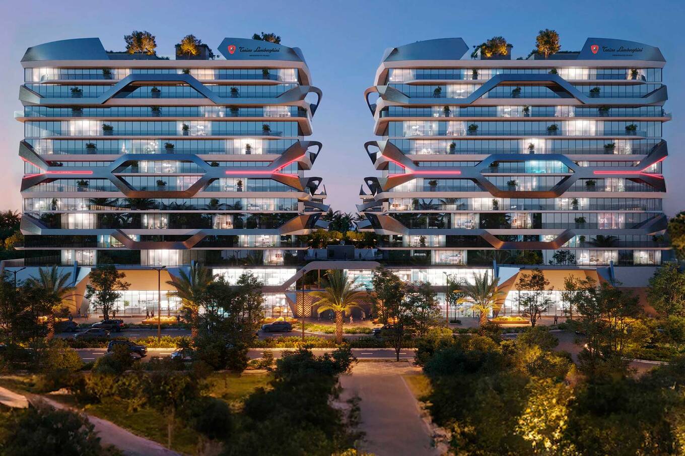 Tonino Lamborghini Residences Dubai exterior